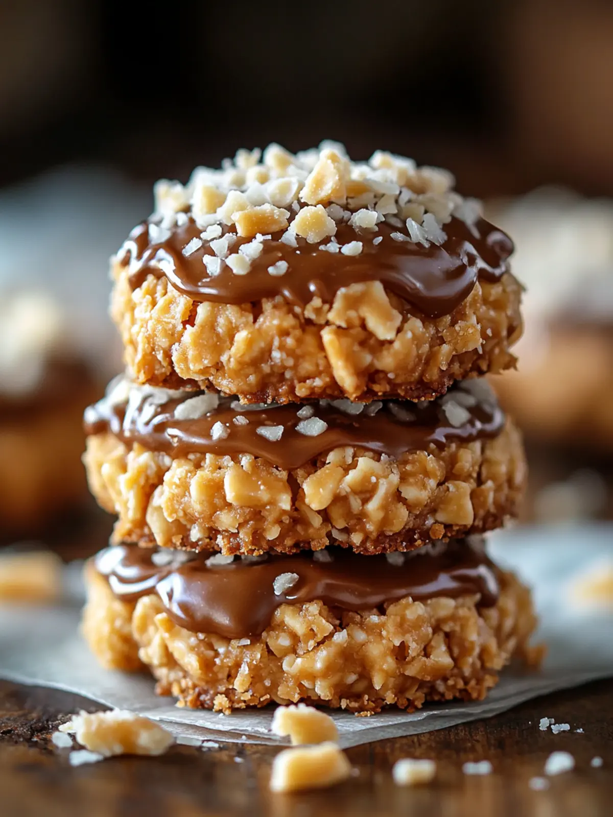 No-Bake Samoa Cookies