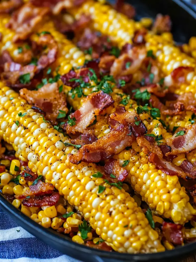 Fried Corn With Bacon