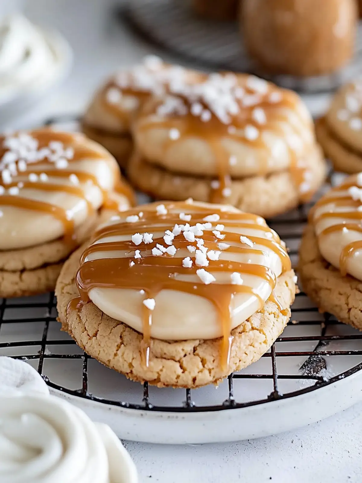 Irresistible Salted Caramel Cheesecake Cookies You'll Love 3 Salted Caramel Cheesecake Cookies