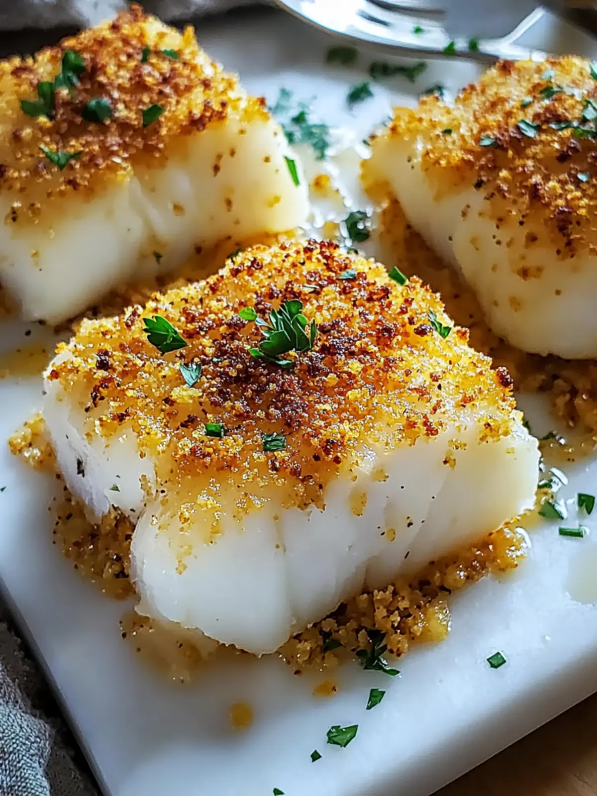 Boston Baked Cod with Crispy Panko Topping