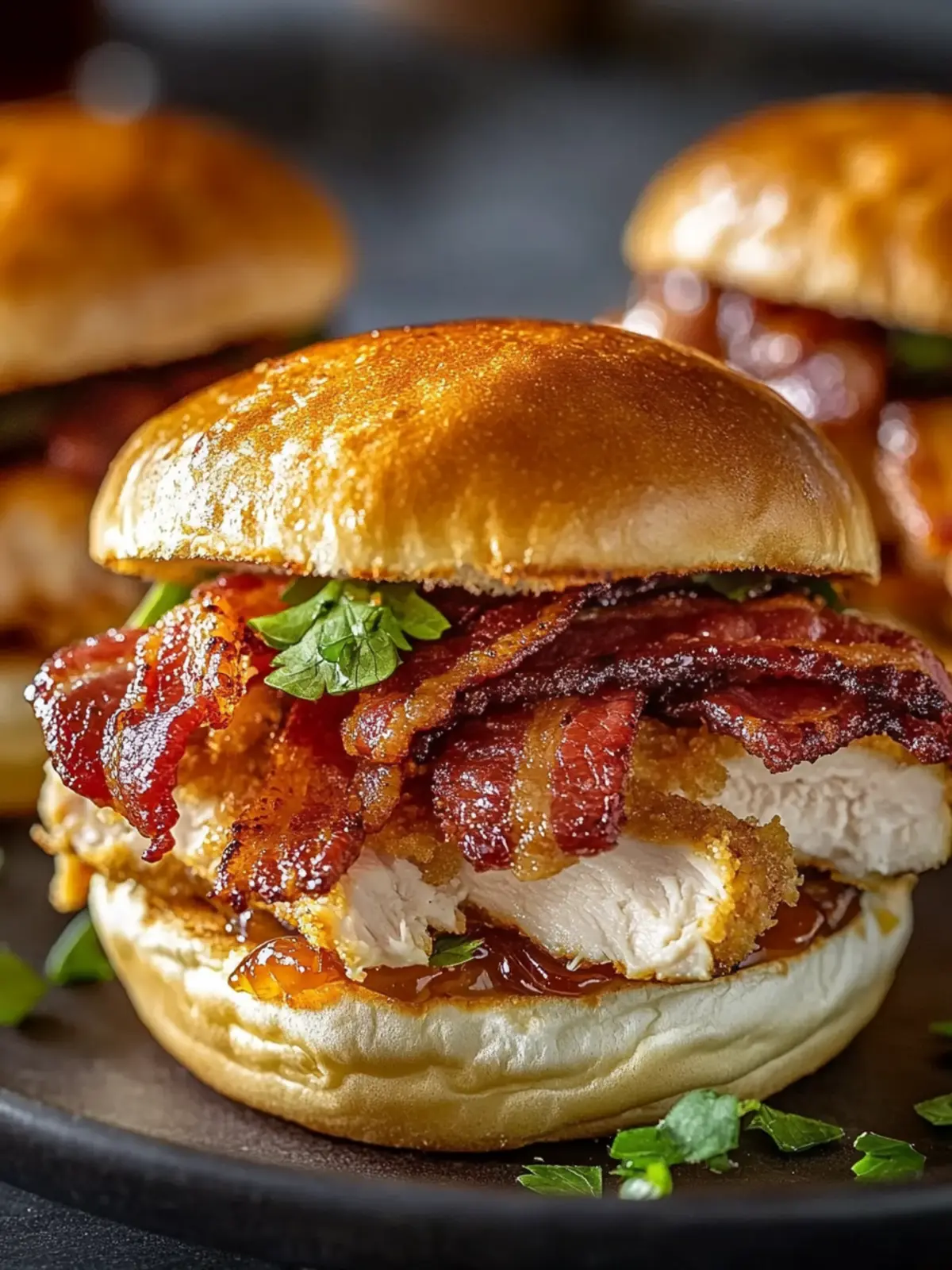 Maple Chicken Bacon Sliders Recipe
