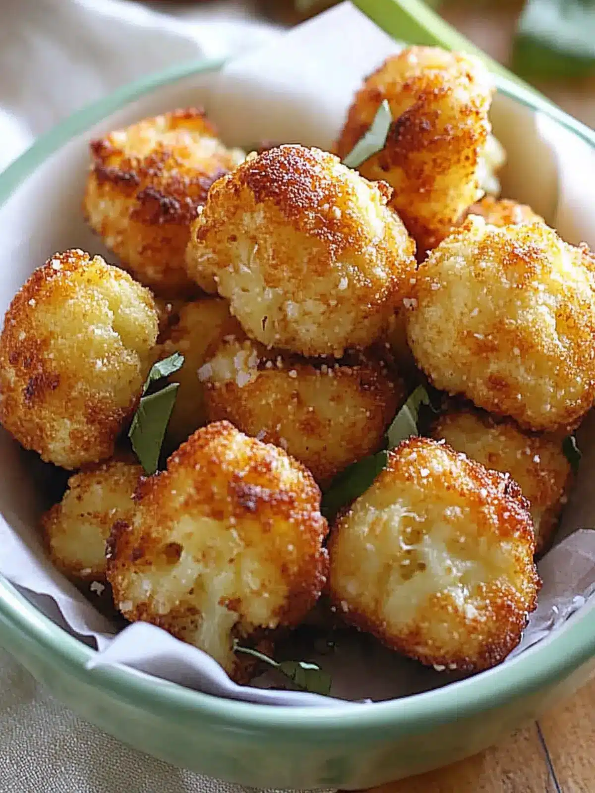 Parmesan Cauliflower Bites