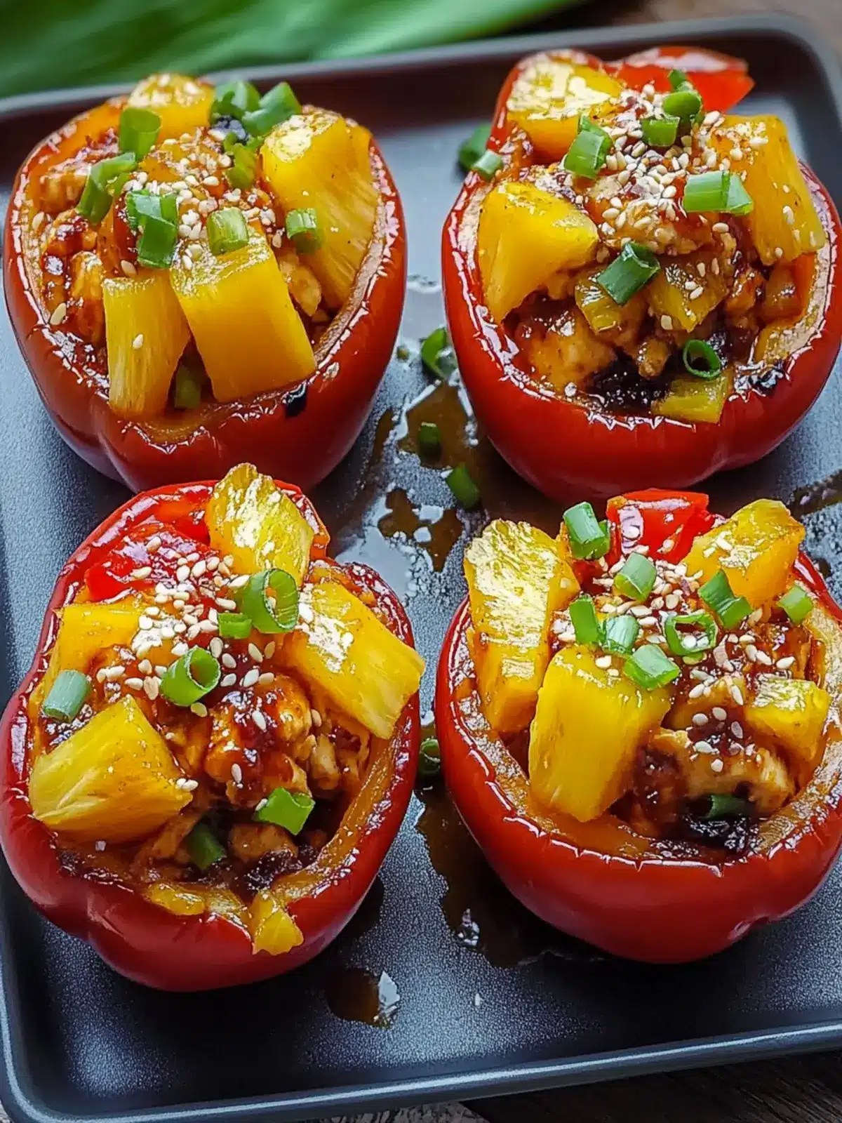 Tasty Teriyaki Pineapple Chicken Stuffed Peppers Delight 5 Teriyaki Pineapple Chicken Stuffed Peppers