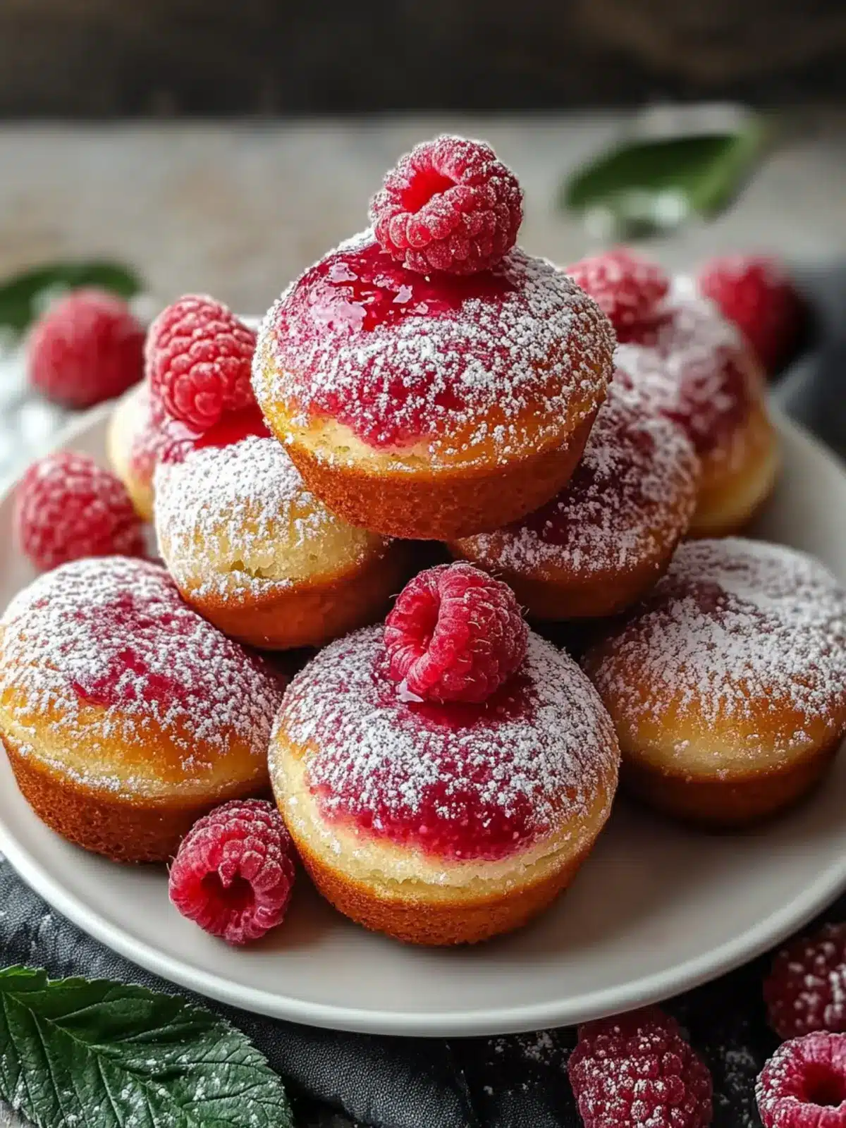 Raspberry Filled Donut Muffins: Sweet Bites of Joy 3 Raspberry Filled Donut Muffins
