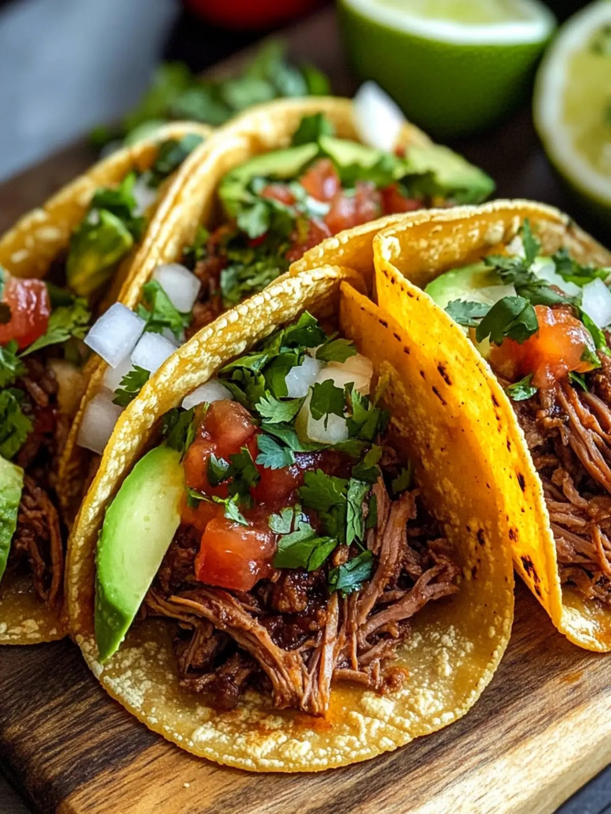 Juicy Slow Cooker Shredded Beef Tacos