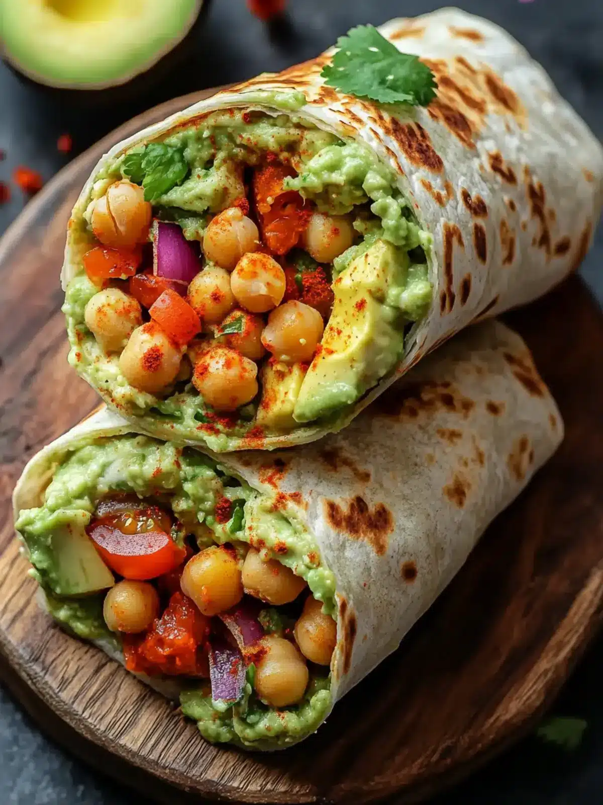 Spicy Chickpea and Avocado Wrap: Quick, Healthy Flavor Burst 4 Spicy Chickpea and Avocado Wrap