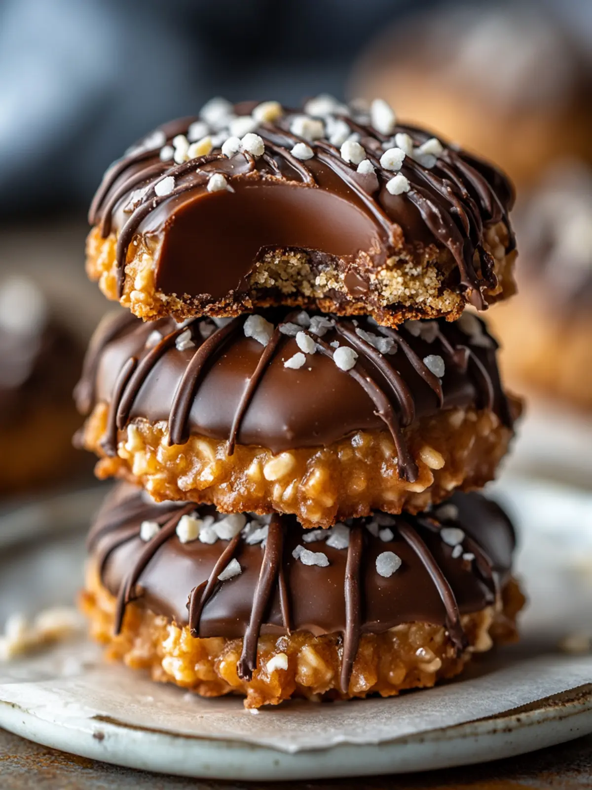 No-Bake Samoa Cookies