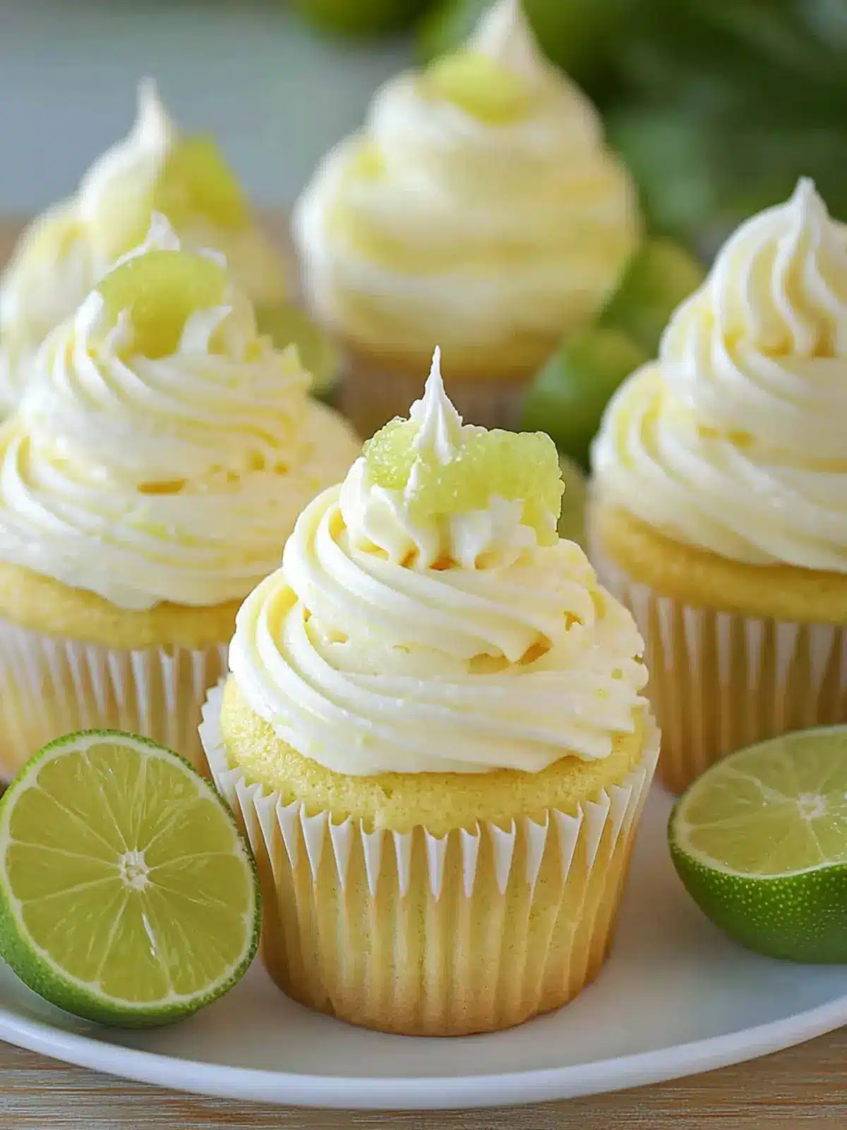 Zesty Key Lime Cupcakes with Creamy Buttercream Bliss 4 Key Lime Cupcakes with Creamy Buttercream