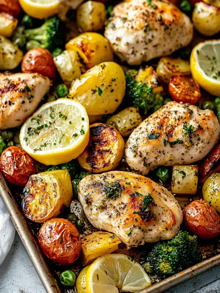 Sheet Pan Lemon Herb Chicken and Vegetables