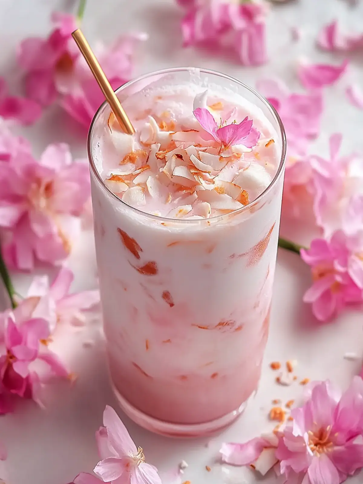 Delicious Pink Coconut Iced Latte to Brighten Your Summer 3 Pink Coconut Iced Latte