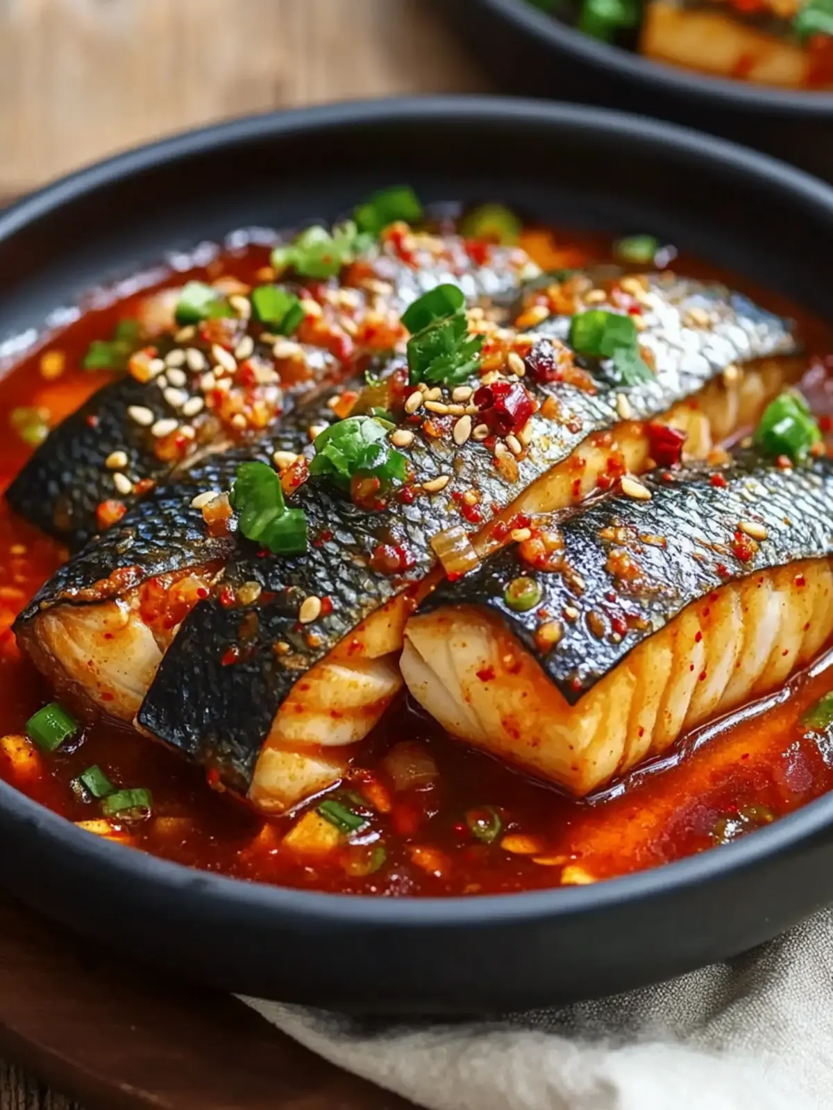 Korean Spicy Braised Mackerel Recipe