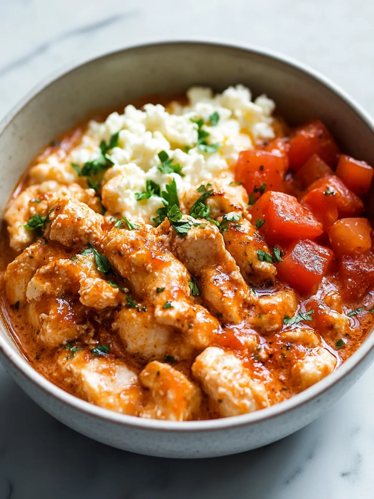 Chicken Parm Cottage Cheese Bowl