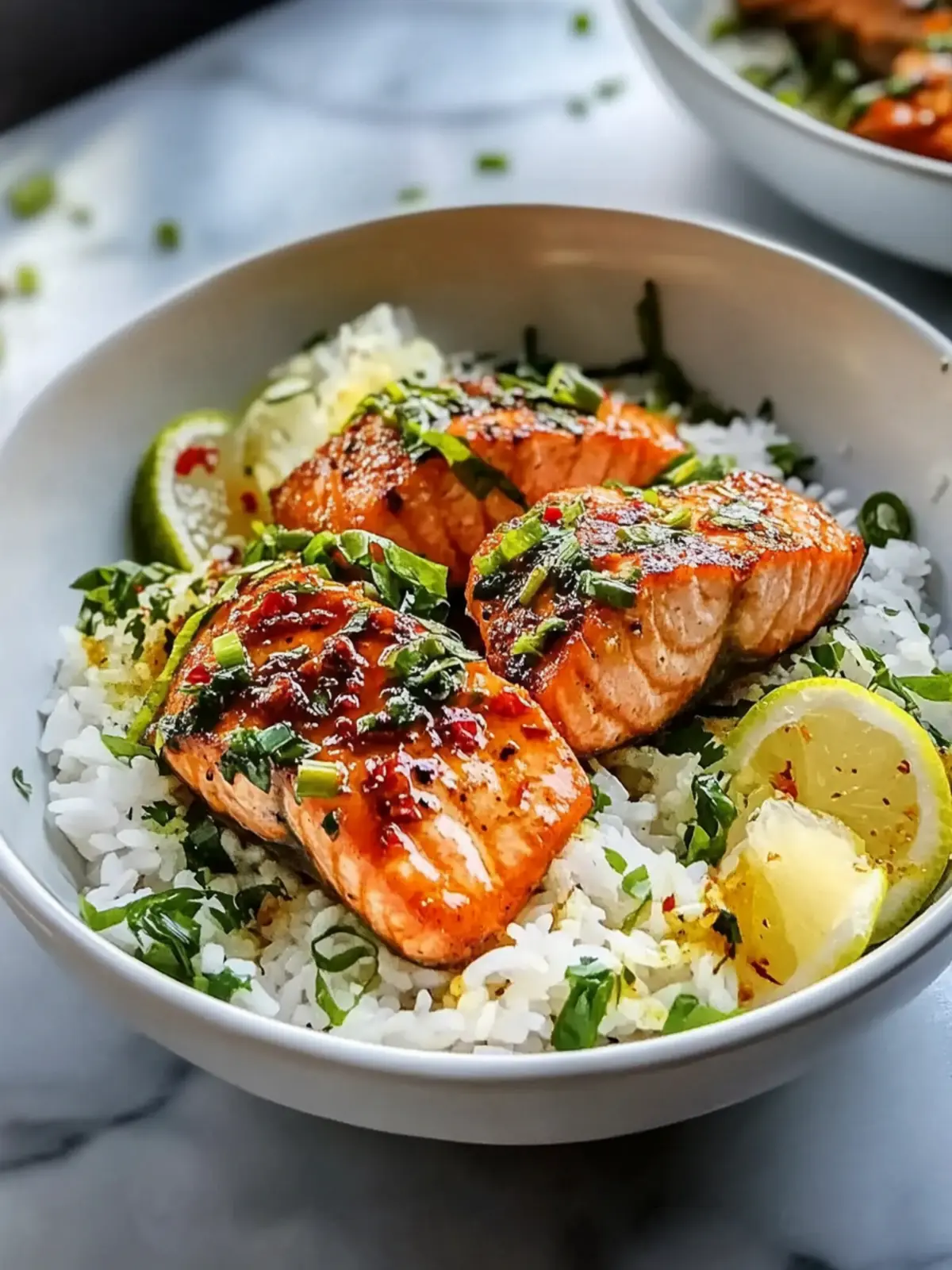 Crispy Garlic Butter Salmon Rice Bowl You’ll Love in 30 Minutes 2 Crispy Garlic Butter Salmon Rice Bowl