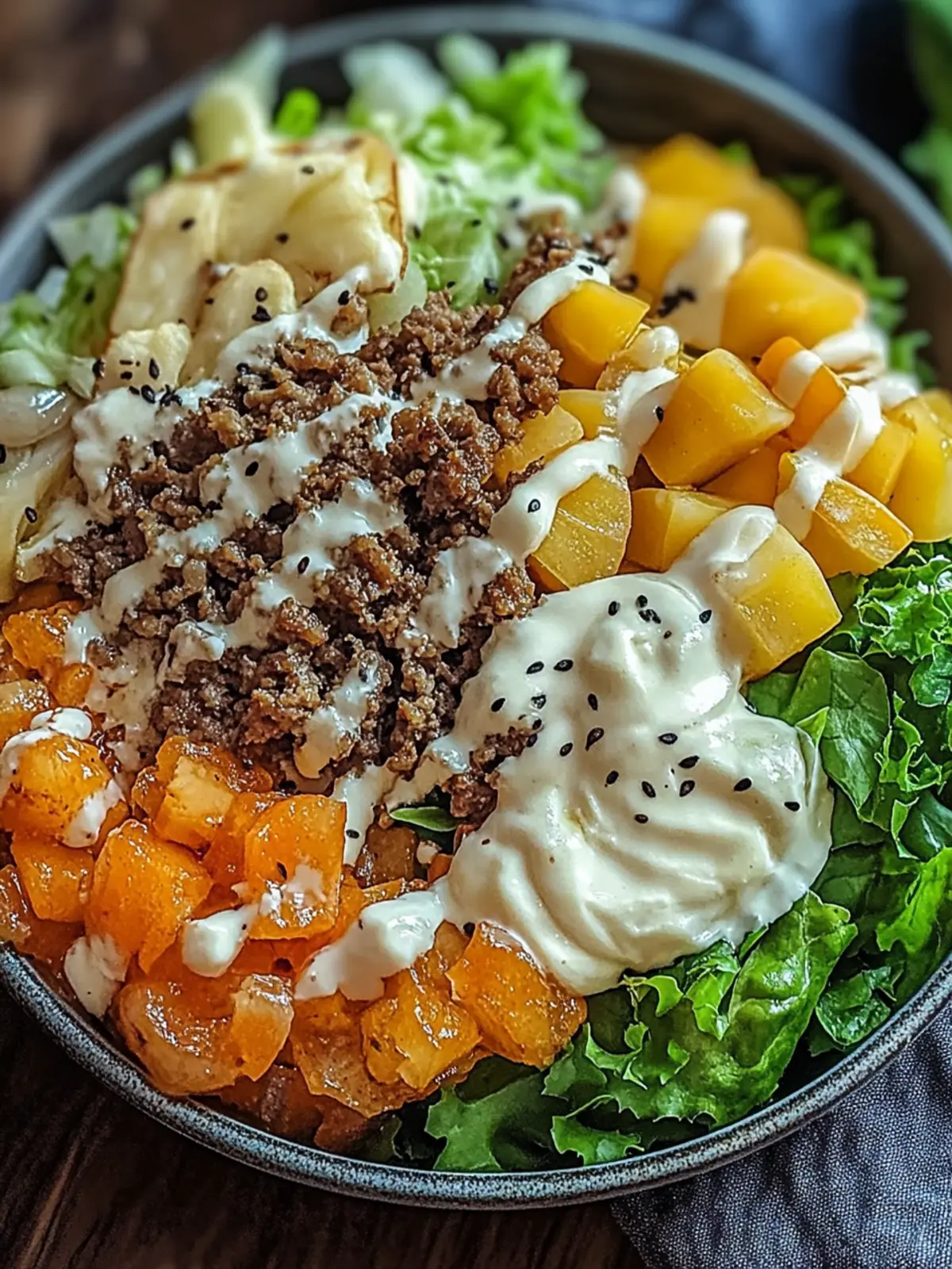 Best Smash Burger Bowl