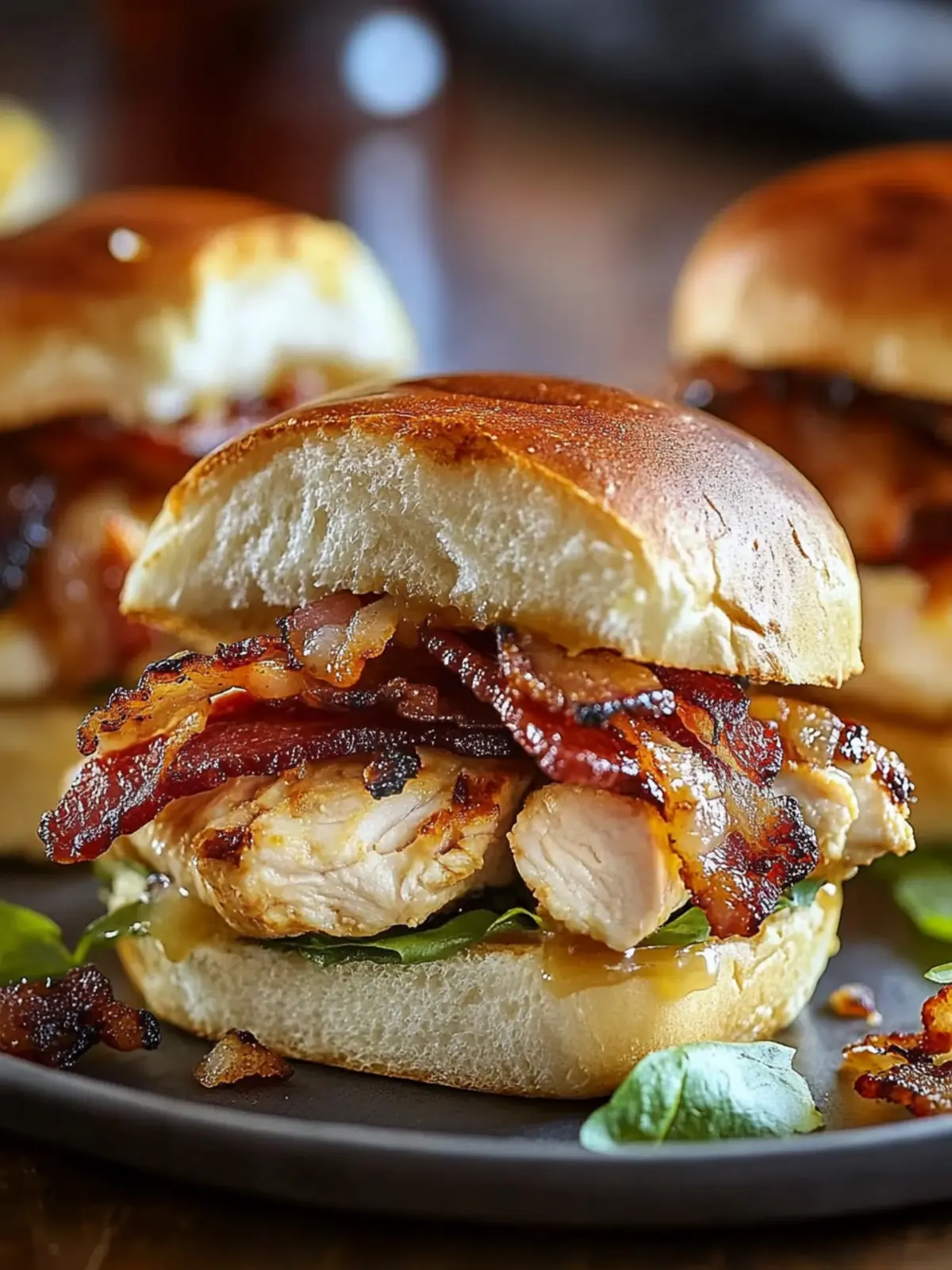 Maple Chicken Bacon Sliders Recipe