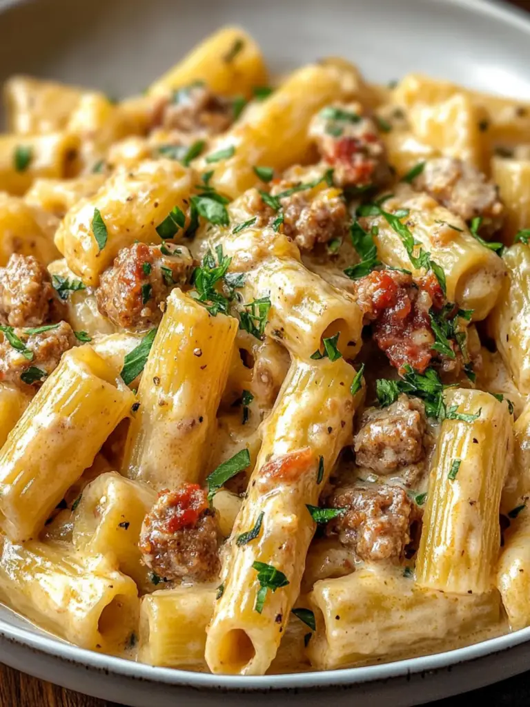 Creamy Italian Sausage Rigatoni