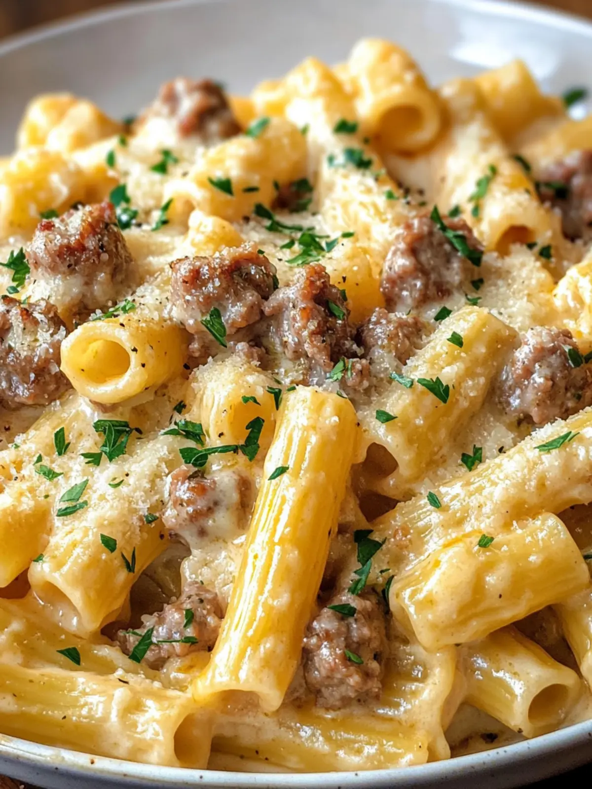Creamy Italian Sausage Rigatoni