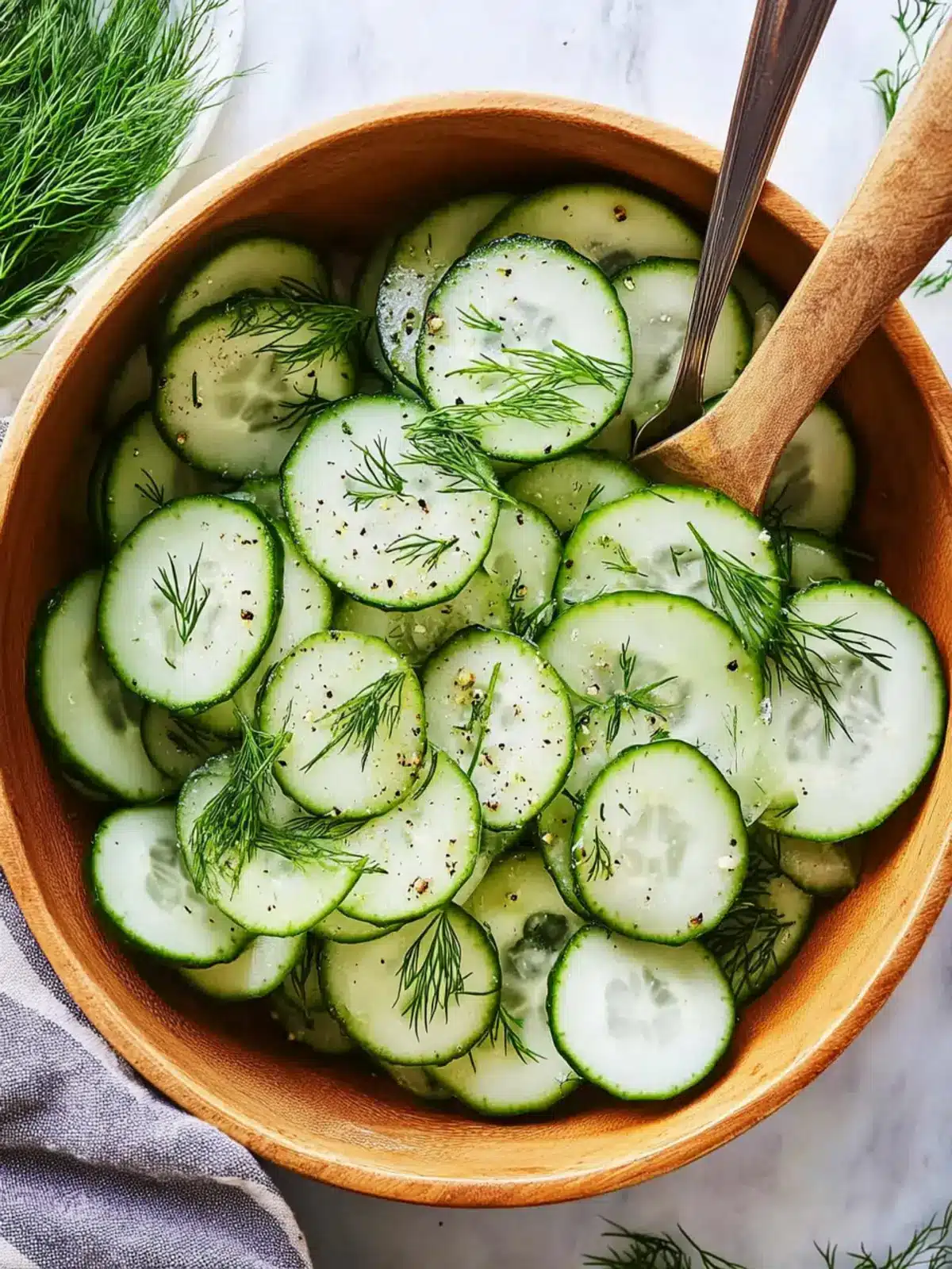 Refreshing Cucumber Dill Salad