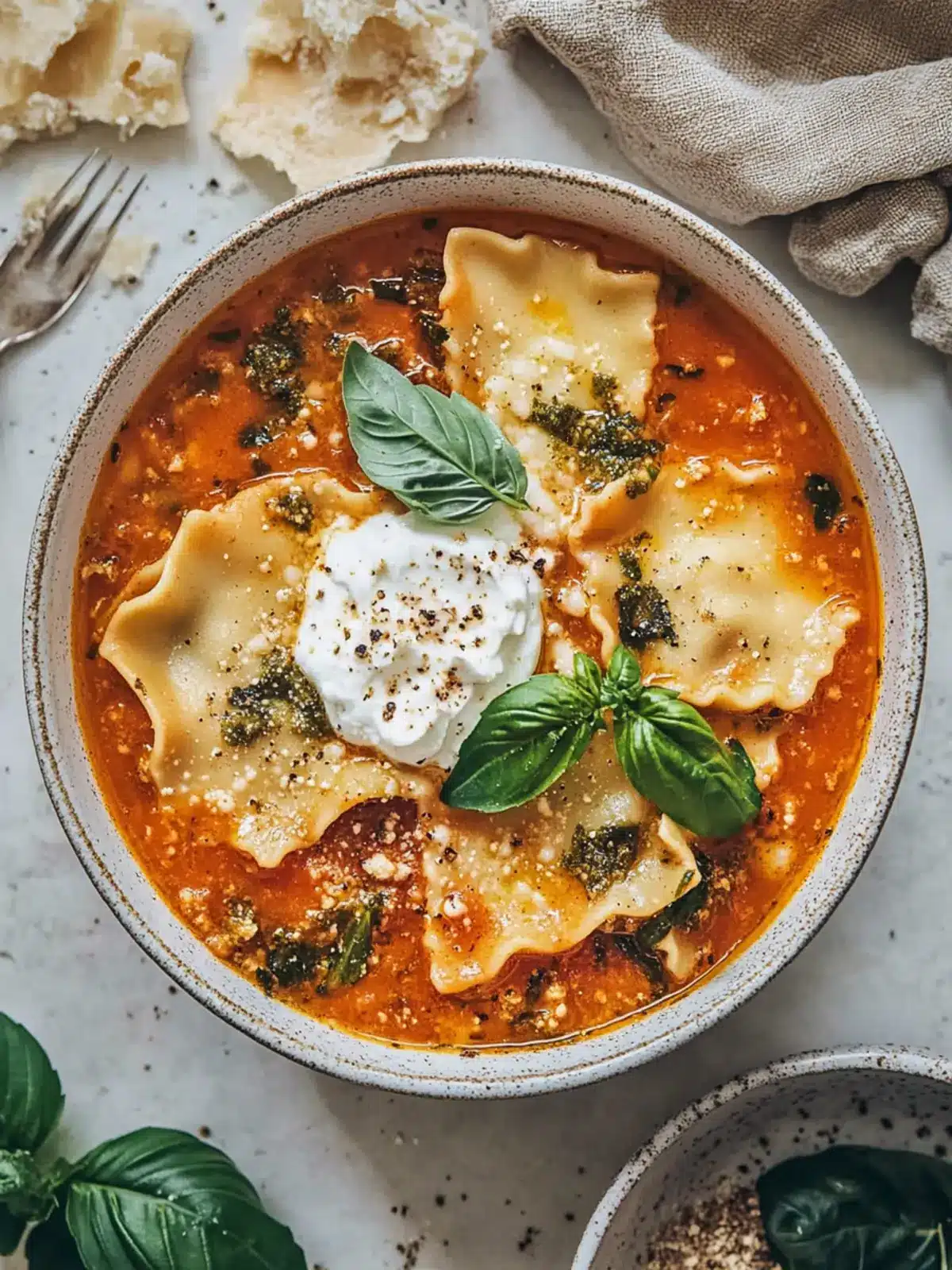 Cozy Vegan Lasagna Soup