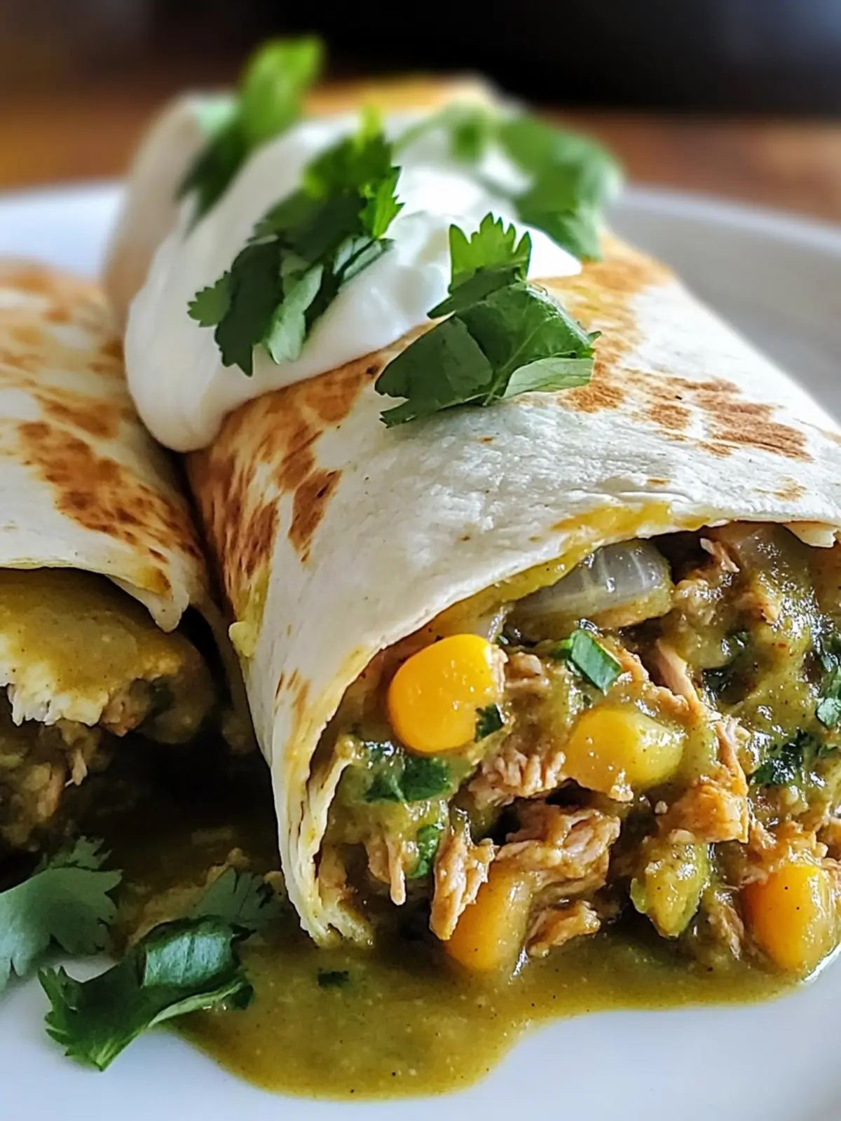 Chili Verde Hatch Burritos Homemade