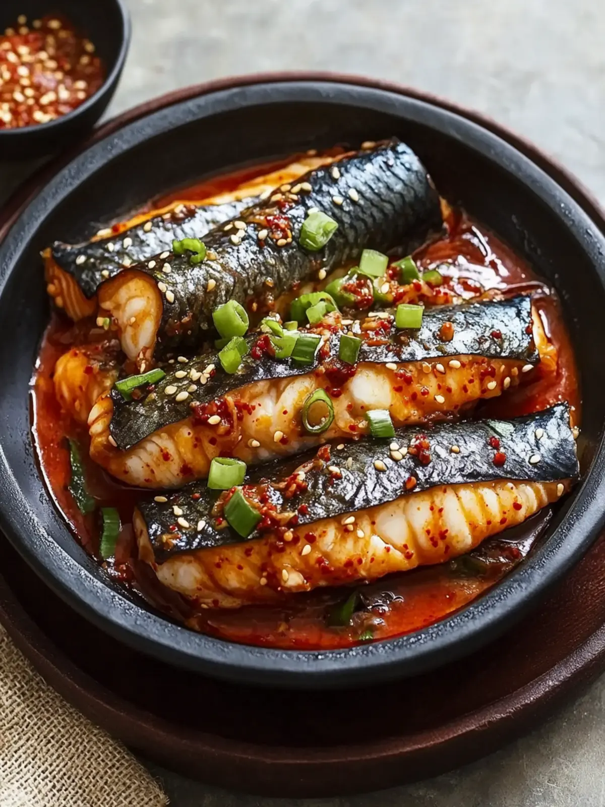 Korean Spicy Braised Mackerel Recipe
