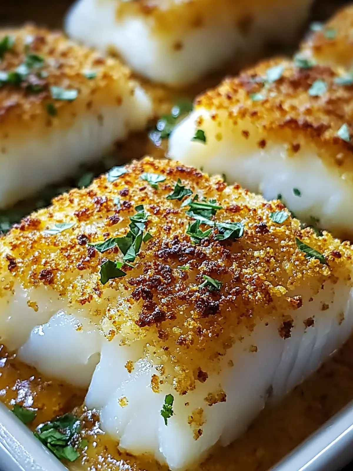 Boston Baked Cod with Crispy Panko Topping