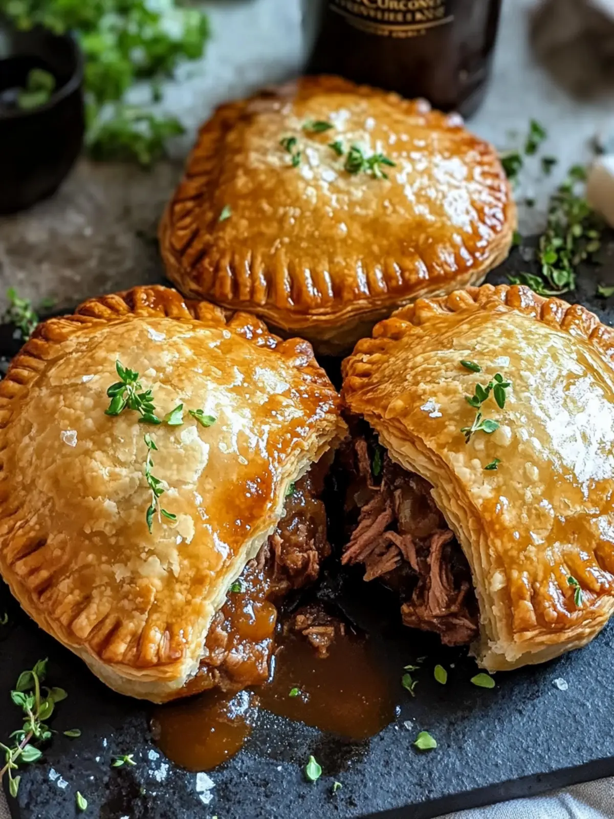 Crispy Irish Beef and Guinness Hand Pies