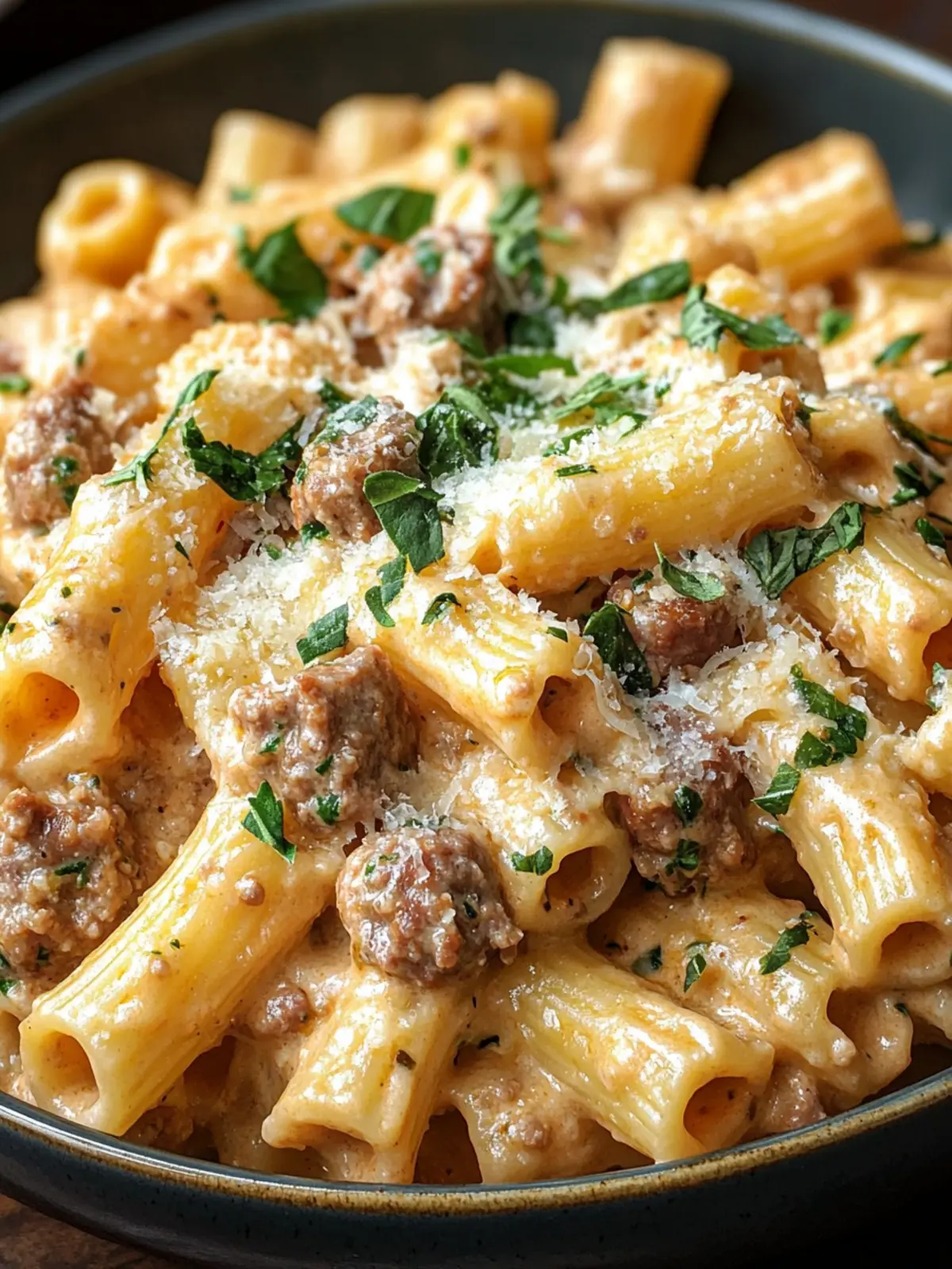 Creamy Italian Sausage Rigatoni