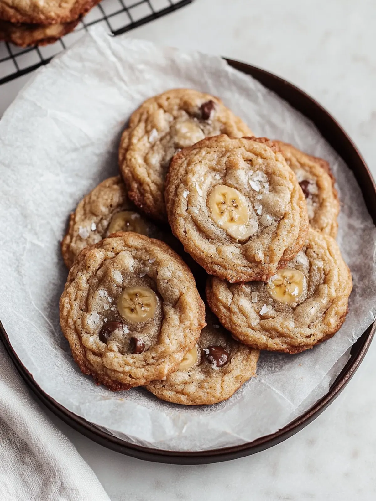 Chewy Banana Bread Cookies