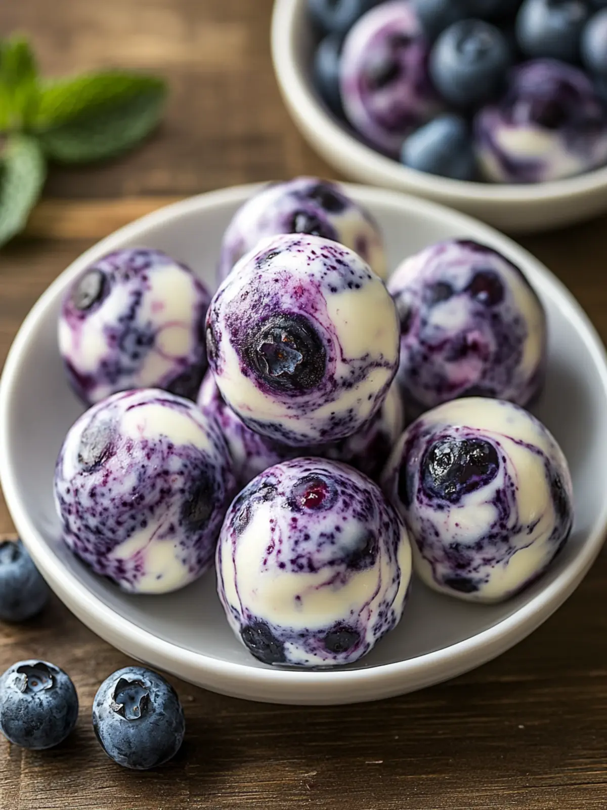 Blueberry Greek Yogurt Bites