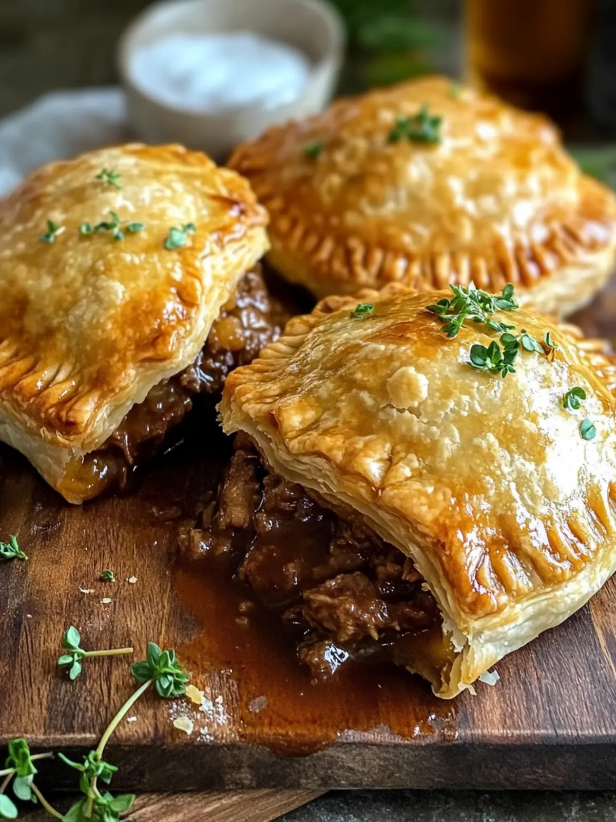 Crispy Irish Beef and Guinness Hand Pies