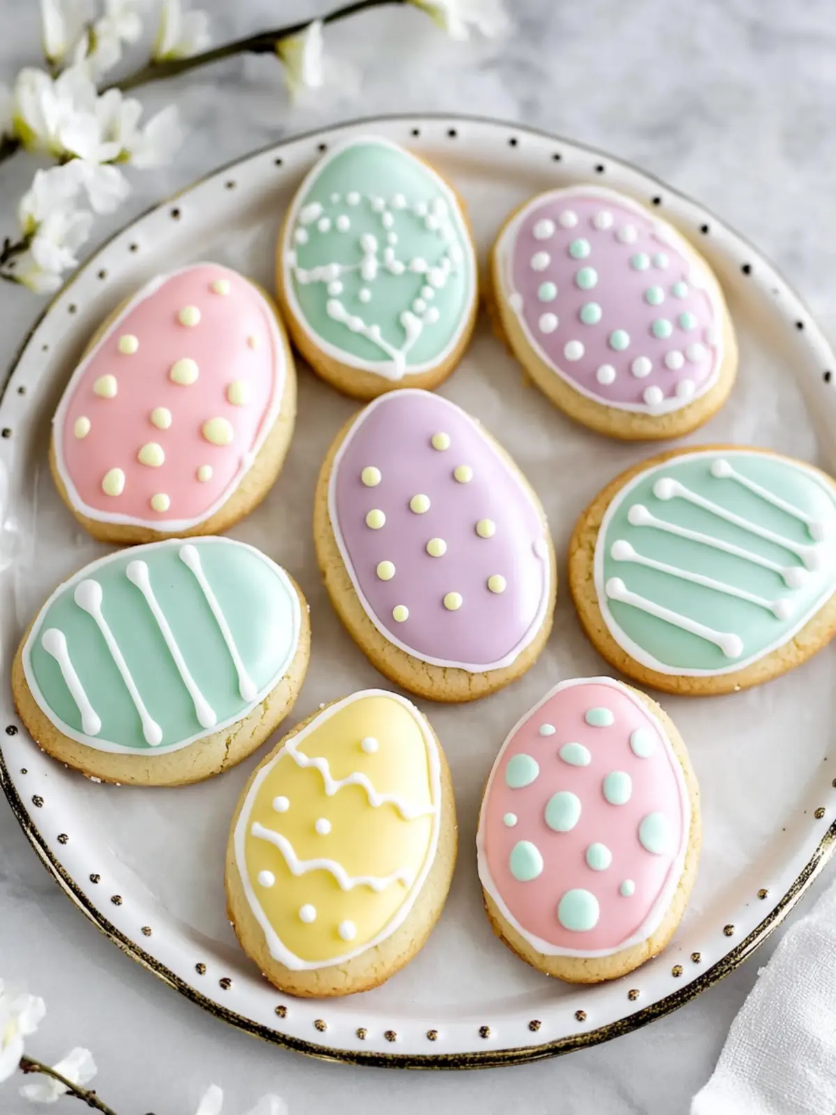 Easter Egg Sugar Cookies