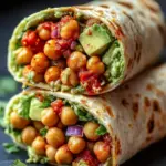 Spicy Chickpea and Avocado Wrap: Quick, Healthy Flavor Burst 4 Spicy Chickpea and Avocado Wrap
