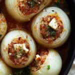 Greek Stuffed Onions