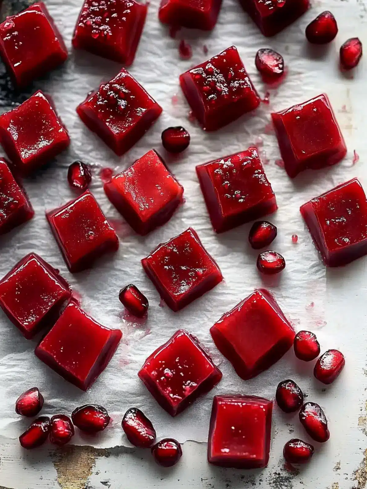 Rich Cranberry Pomegranate Caramels
