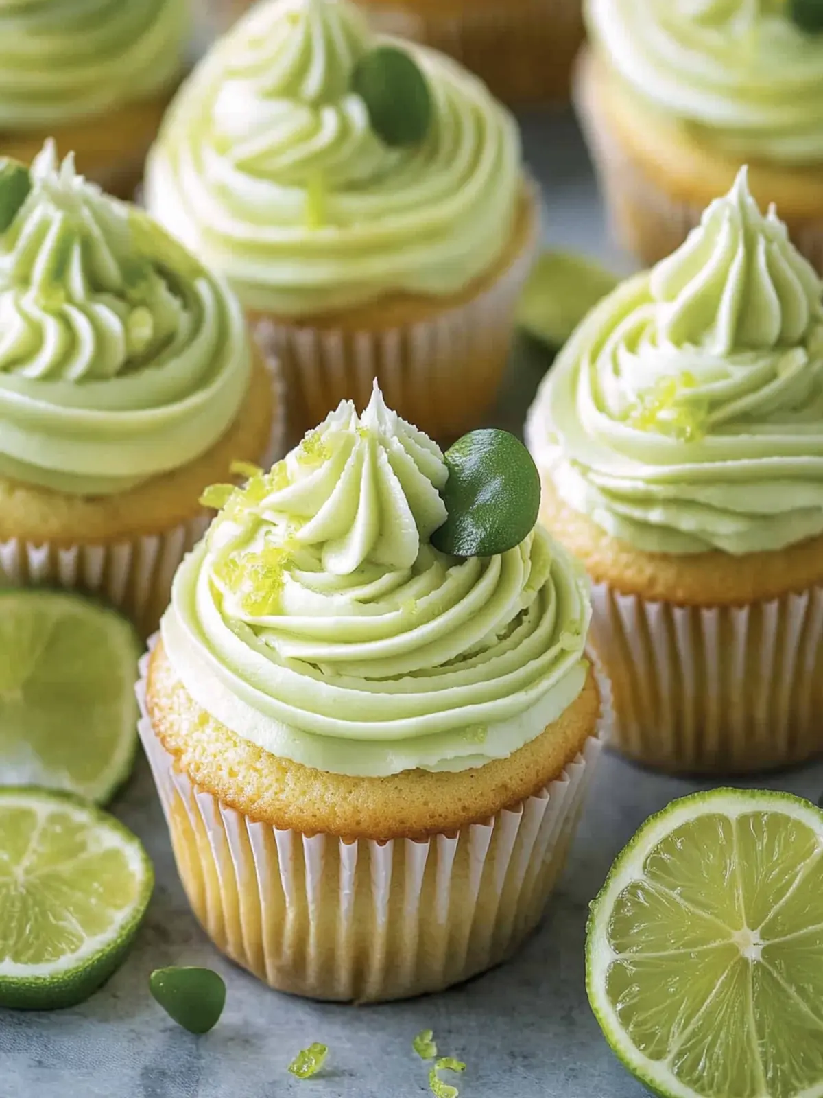 Zesty Key Lime Cupcakes with Creamy Buttercream Bliss 5 Key Lime Cupcakes with Creamy Buttercream