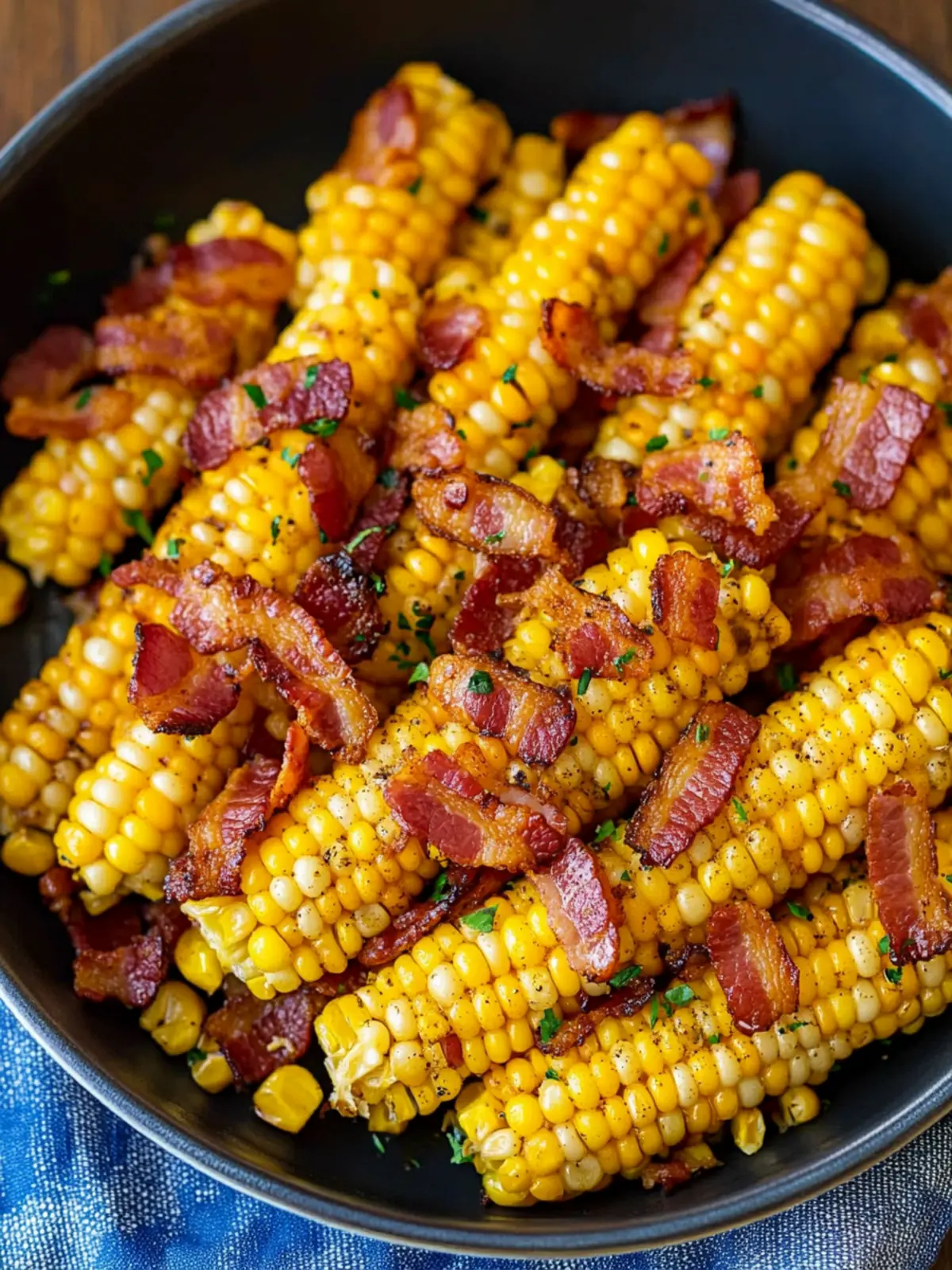 Fried Corn With Bacon