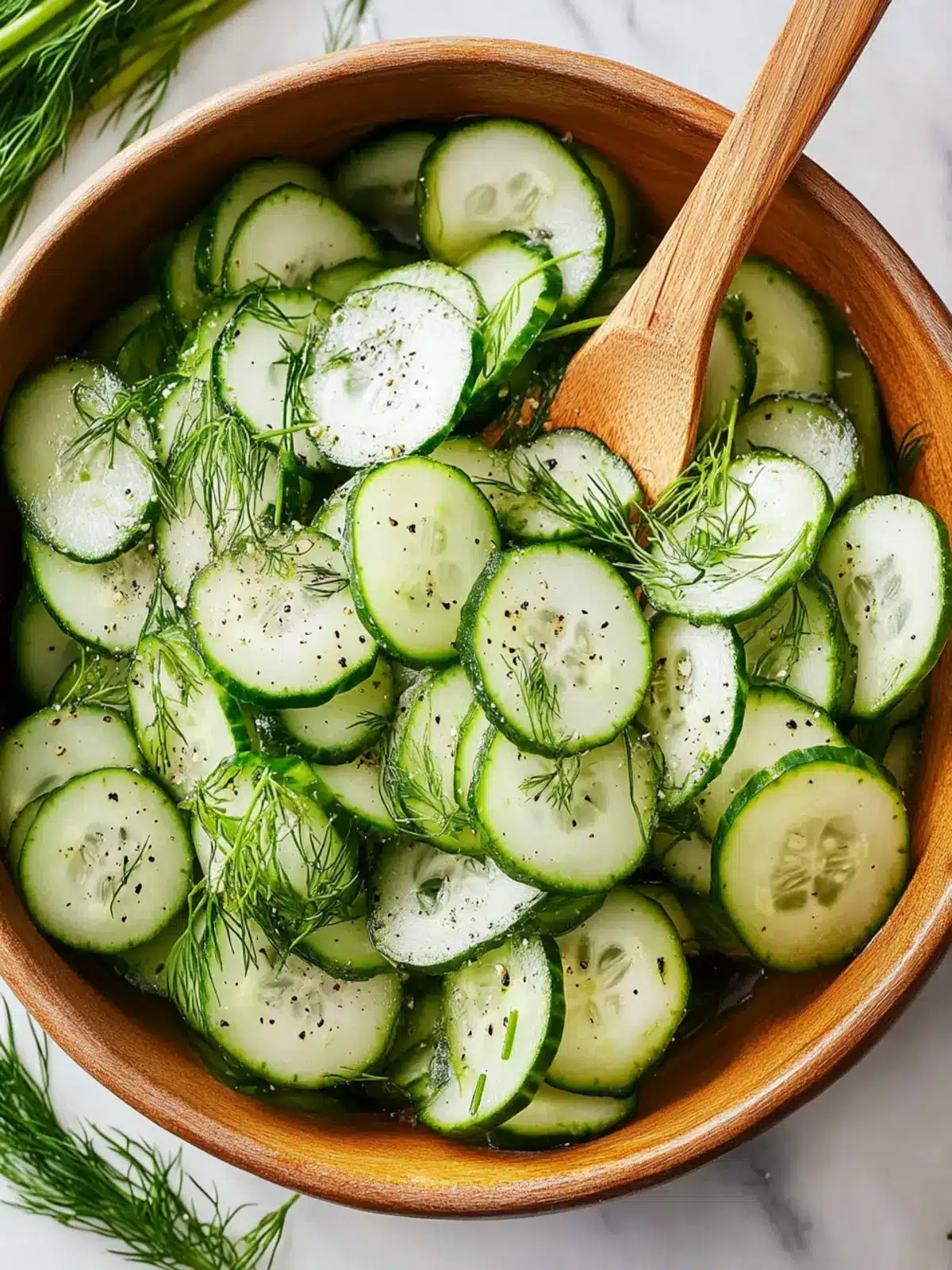 Refreshing Cucumber Dill Salad