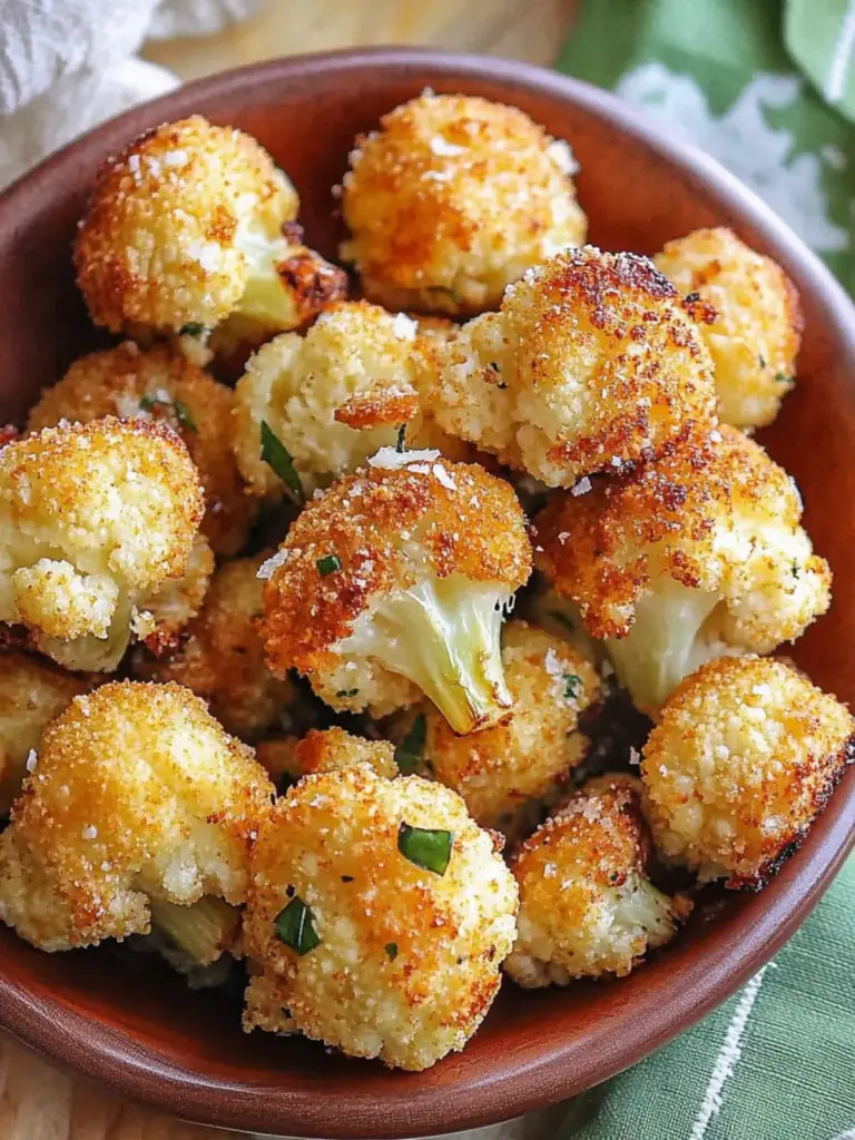 Parmesan Cauliflower Bites