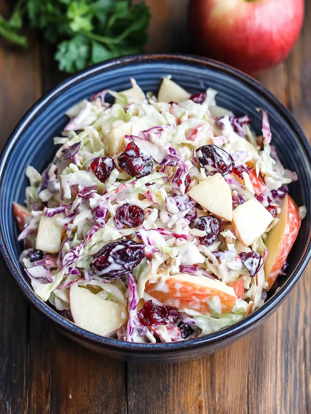 Cranberry Apple Coleslaw