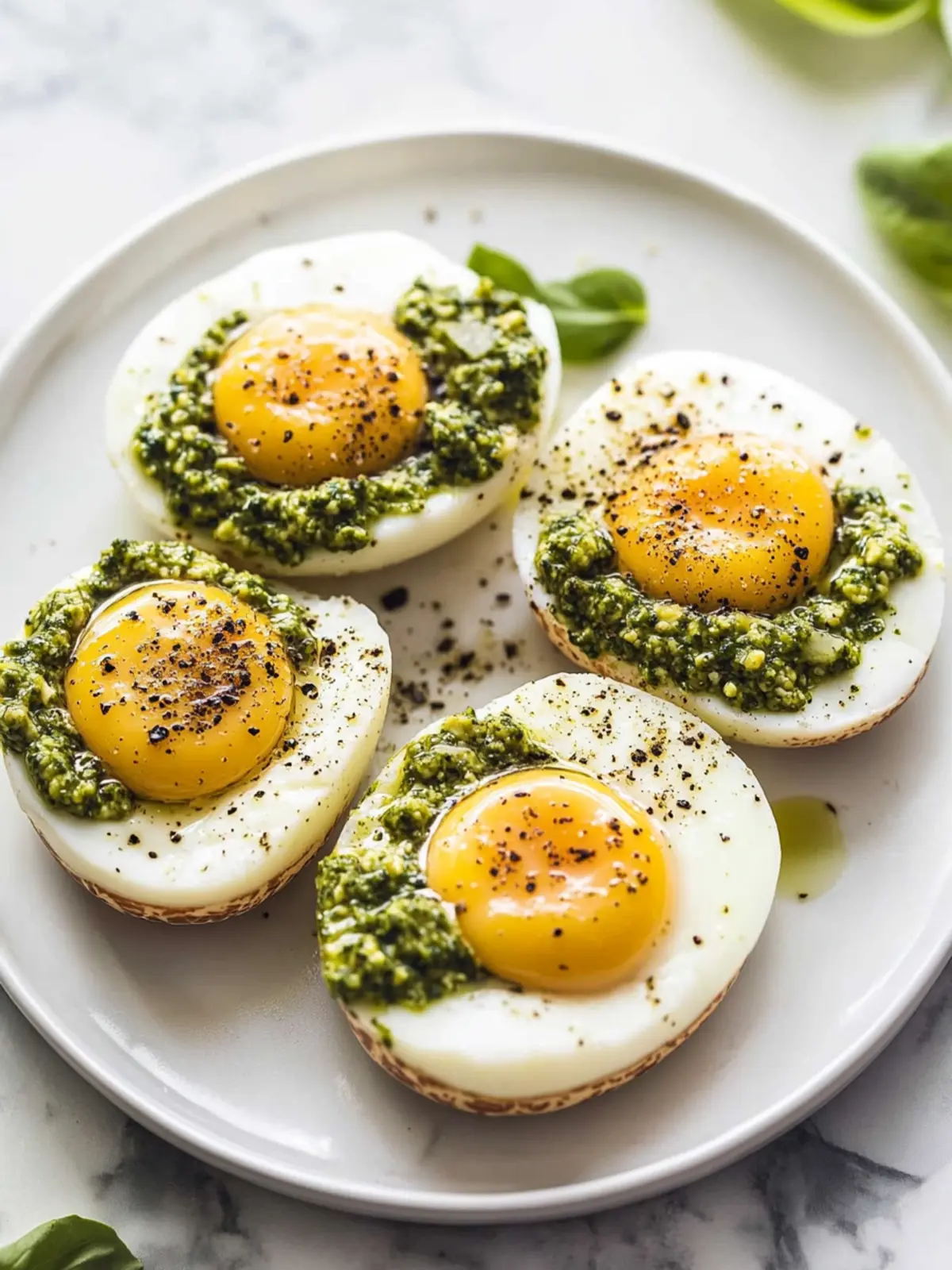 Easy Pesto Eggs Recipe