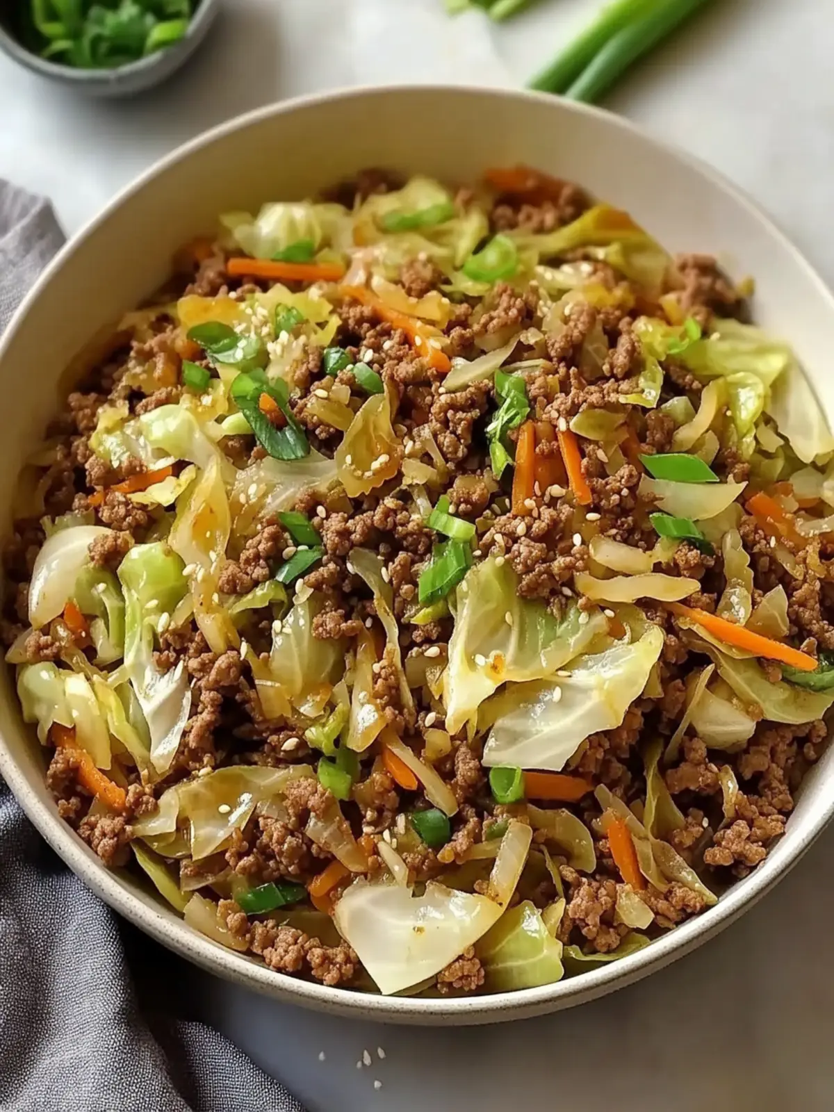 Ginger Ground Beef and Cabbage Stir Fry in 30 Minutes! 2 Ginger Ground Beef And Cabbage Stir Fry