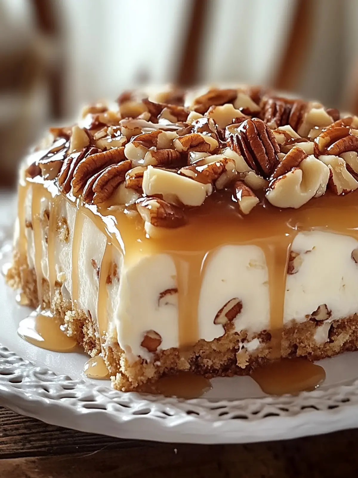 Butter Pecan Praline Poke Cake