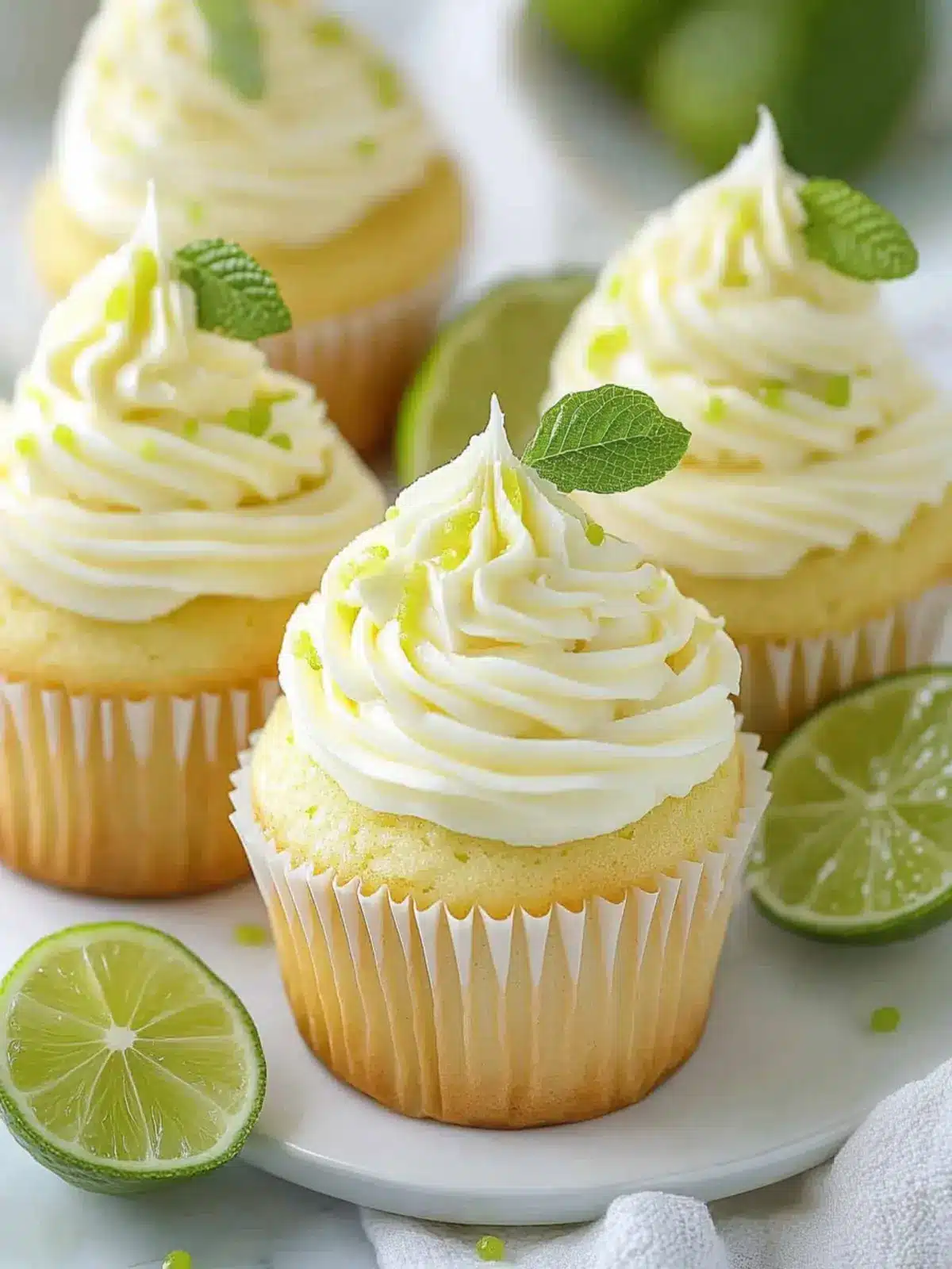 Zesty Key Lime Cupcakes with Creamy Buttercream Bliss 3 Key Lime Cupcakes with Creamy Buttercream