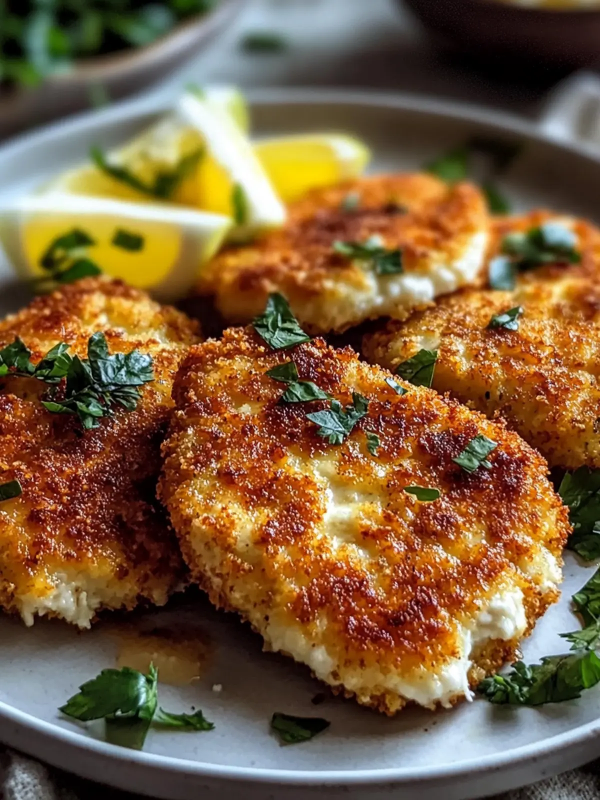 Cottage Cheese Crusted Chicken Cutlets