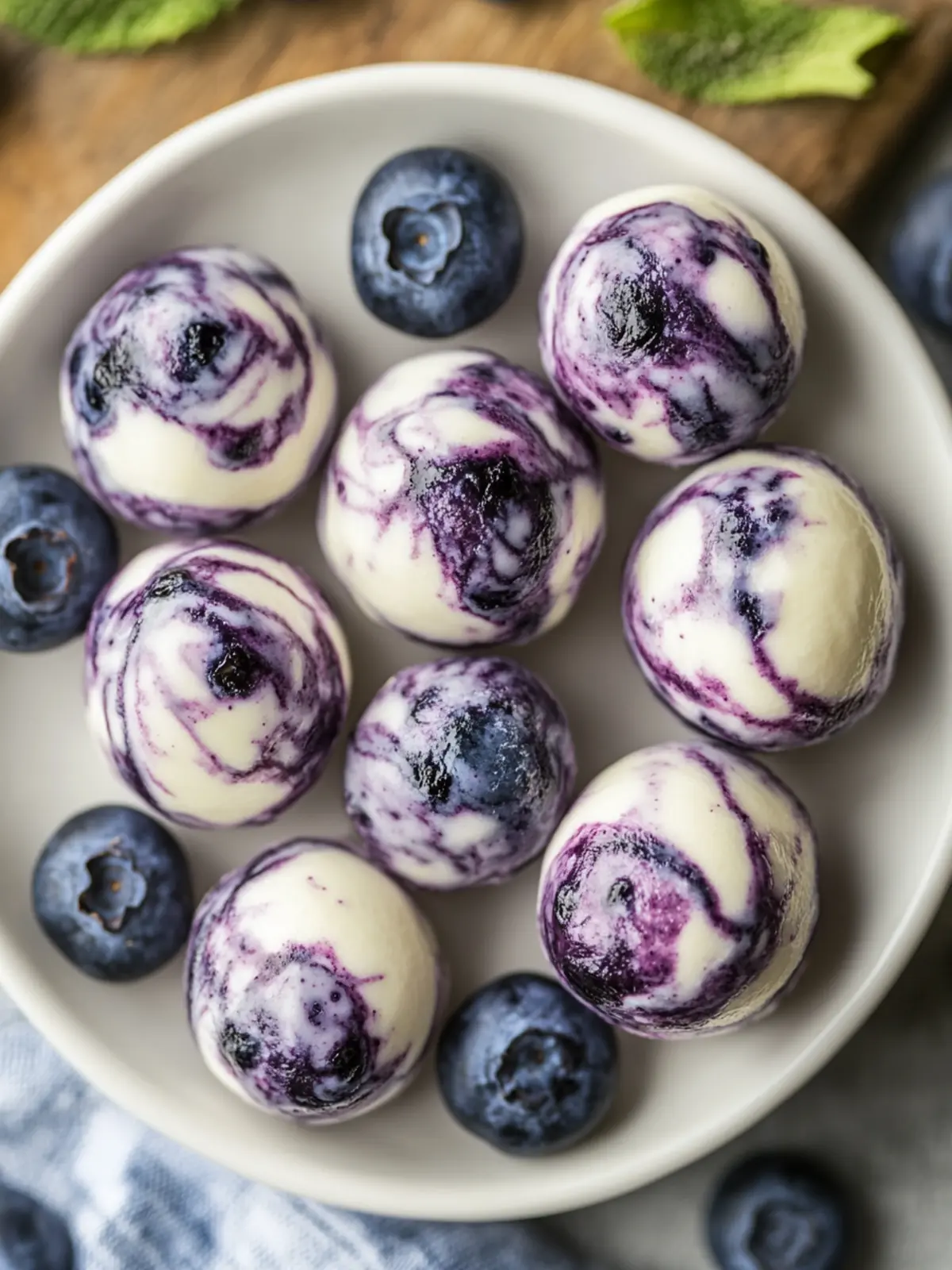 Blueberry Greek Yogurt Bites