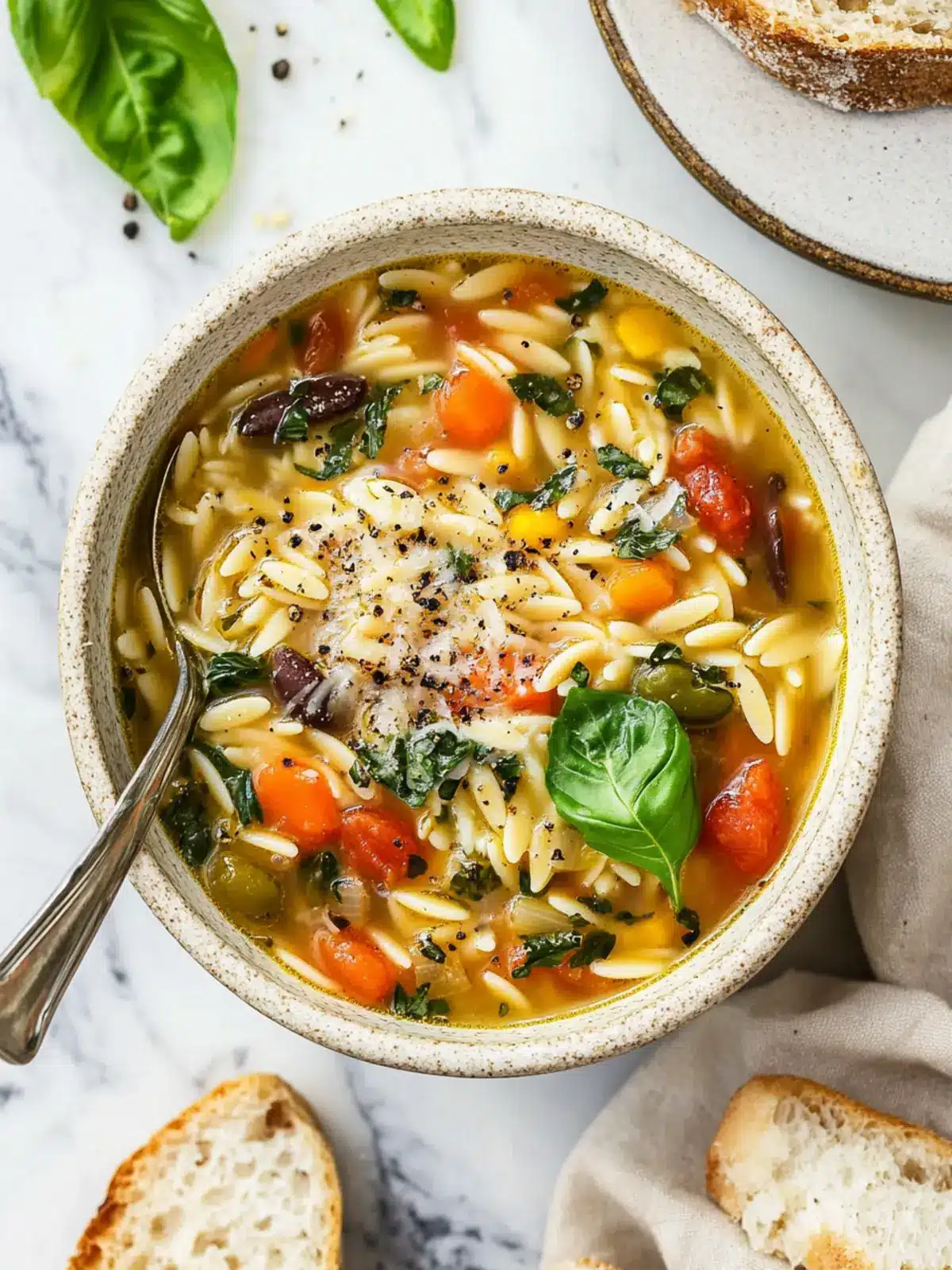 Mediterranean Orzo Soup: A Cozy Bowl of Flavorful Goodness 2 Mediterranean Orzo Soup