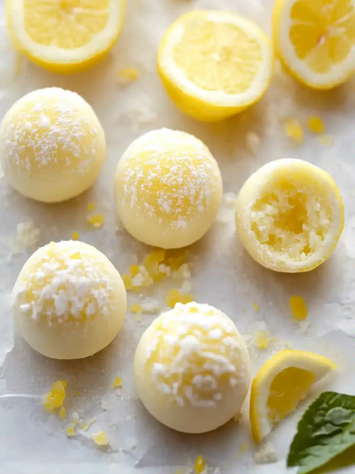 Easy Lemon Truffles that Melt in Your Mouth – No Bake Delight 3 Lemon Truffles