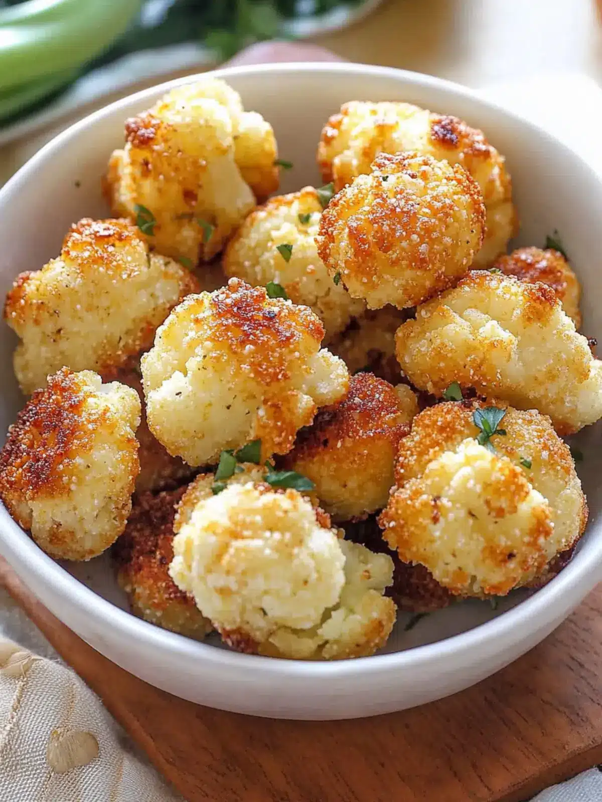 Parmesan Cauliflower Bites