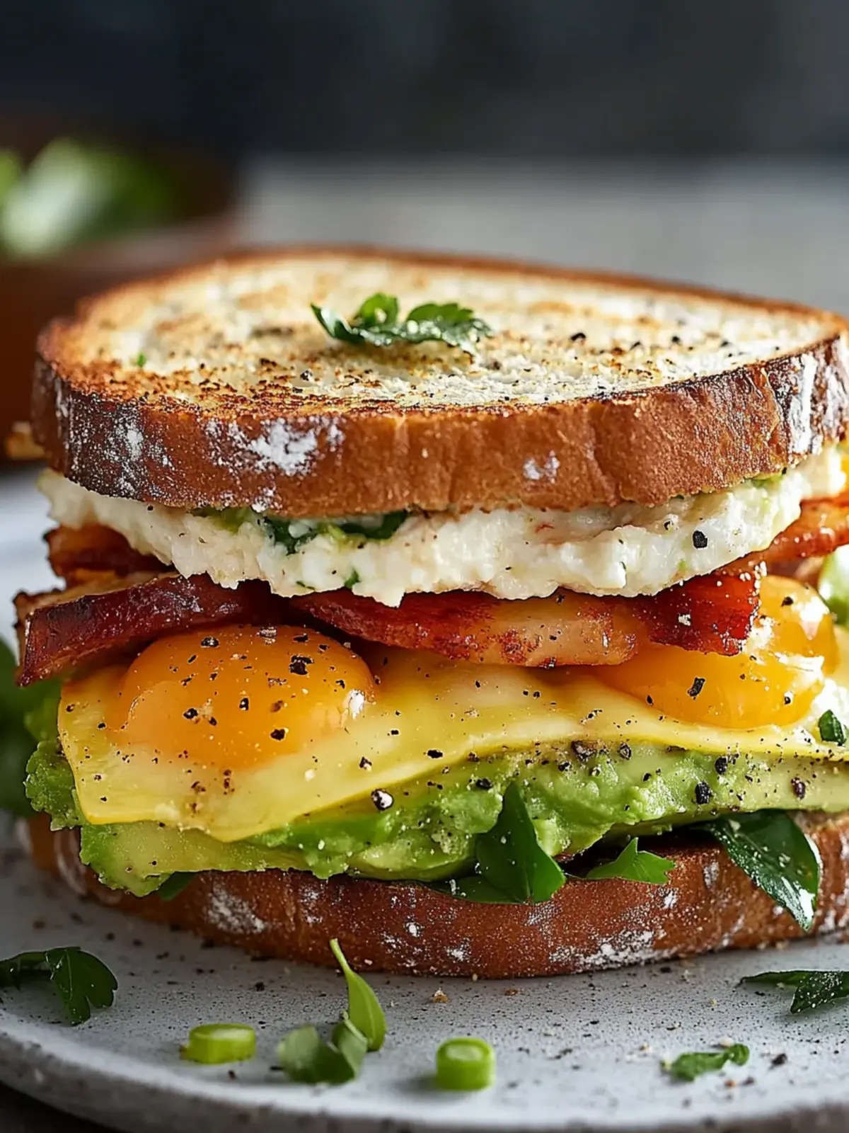 Breakfast Sandwich with Avocado